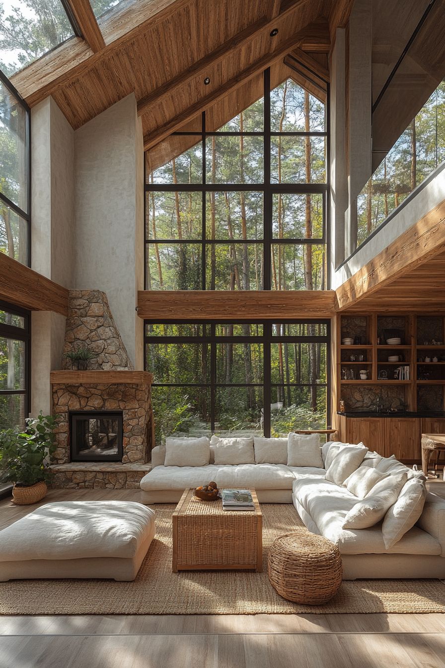 Modern apartment interior with smart storage and minimalist design