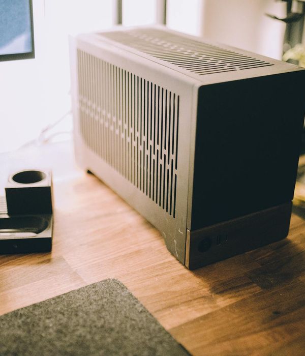 Home office with ergonomic furniture and organized workspace